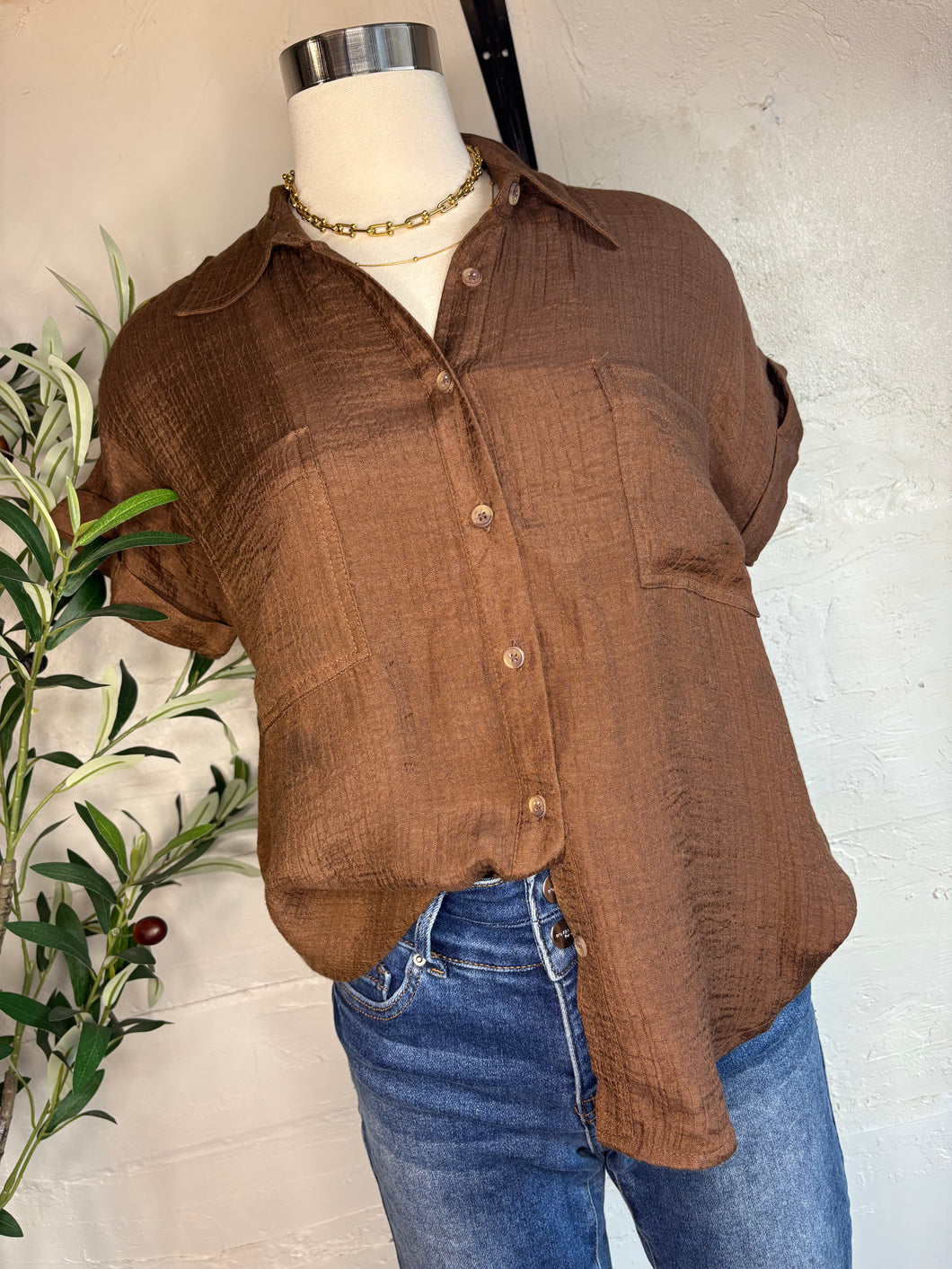 Angie Button Up
